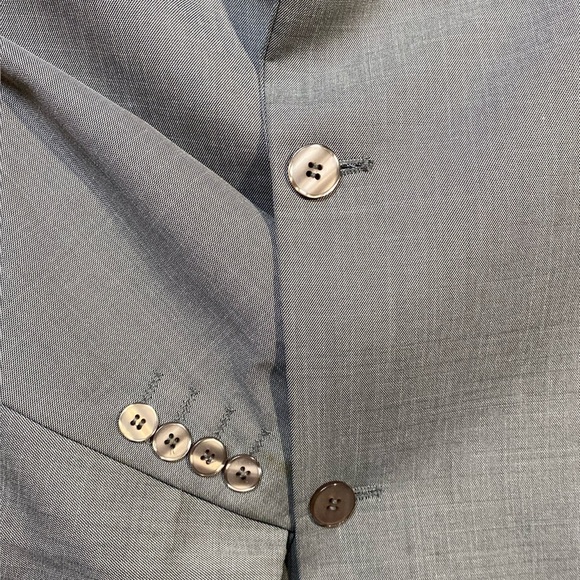 BUY 1 GET 1 SUIT COAT Stacy Adam Blazer Classic Fully Lined Two Vent 60R Gray - Picture 8 of 13